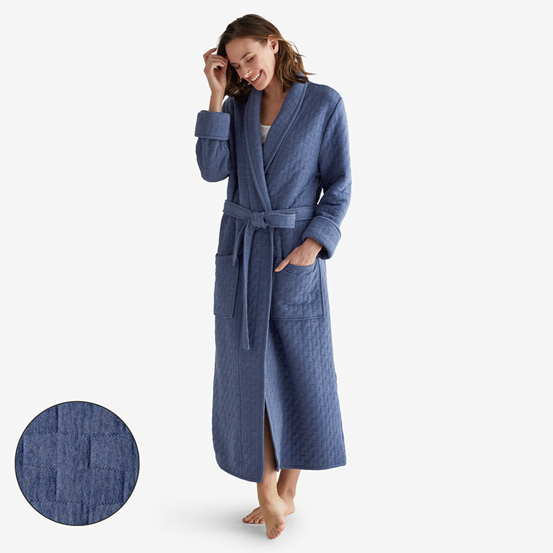 Air Layer Robe - Blue, XXL,Blue