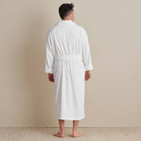 Velour Terry Unisex Robe - White, XXL,White