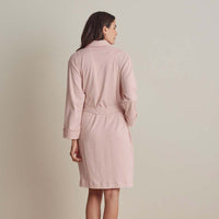 Peruvian Cotton Embroidered Women's Robe - Blush, XL,Blush