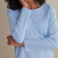 Pima Cotton Women's Jogger Pants Pajama Set - Periwinkle, XXL,Periwinkle