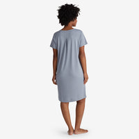 Pima Cotton Nightgown - Black, XS,Black