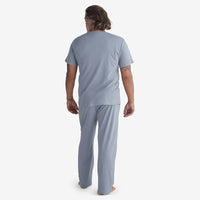 Pima Cotton Mens Pajama Set - Black, M,Black