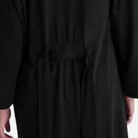 Pima Cotton Kimono Robe - Black, XS,Black