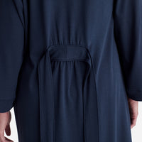 Pima Cotton Kimono Robe - Navy, XXL,Navy