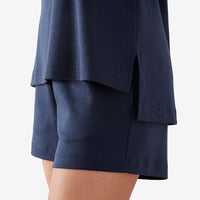 Pima Pajama Short Set - Blue Denim, XXL,Blue Denim