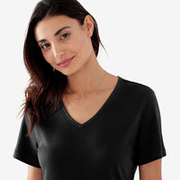 Pima Cotton Nightgown - Black, XXL,Black