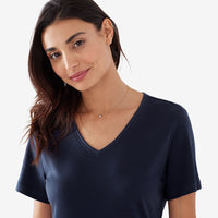 Pima Cotton Nightgown - Navy, XXL,Navy