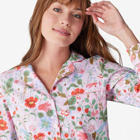 Poplin Women's Pajama Set - Strawberry Fields, L,Strawberry Fields