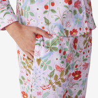 Poplin Women's Pajama Set - Strawberry Fields, L,Strawberry Fields