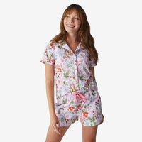 Poplin Women's Shorts Set - Strawberry Fields, XS,Strawberry Fields