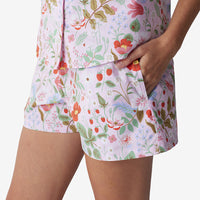 Poplin Women's Shorts Set - Strawberry Fields, XS,Strawberry Fields