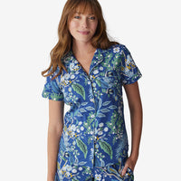 Poplin Women's Shorts Set - Peacock, XS,Peacock