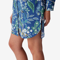 Poplin Women's Nightshirt - Peacock, XS,Peacock