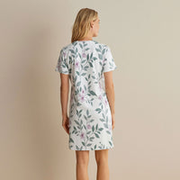 Printed Pima Cotton Women's Nightgown - Quiet Garden, XXL,Quiet Garden