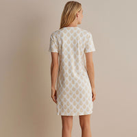 Printed Pima Cotton Women's Nightgown - Butti Bouquet, XXL,Butti Bouquet