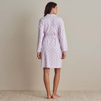 Printed Pima Cotton Women's Kimono Robe - Lisbon Mauve, XXL,Lisbon Mauve