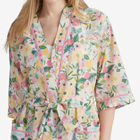 Printed Voile Women's Kimono Robe - Garden Party, M/L,Garden Party