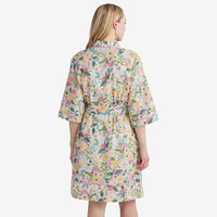 Printed Voile Women's Kimono Robe - Garden Party, M/L,Garden Party