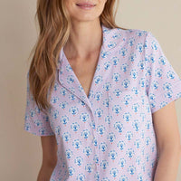 Printed Peruvian Cotton Women's Shorts Set - Petite Floral, XL,Petite Floral