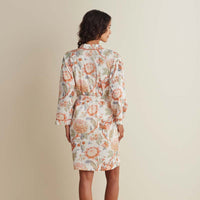 Printed Voile Women's Kimono Robe - Wild Bloom, XS/S,Wild Bloom