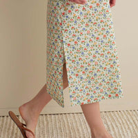 Printed Voile Women's Caftan - Meadow Song, XS,Meadow Song