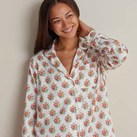 Printed Women's Nightshirt - Petite Floral, S,Petite Floral