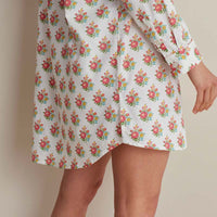 Printed Women's Nightshirt - Petite Floral, S,Petite Floral