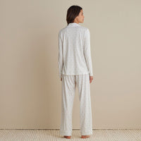 Cotton Modal Women's Button-Down Pajama Set - Framed Flowers, XXL,Framed Flowers