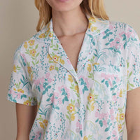 Cotton Modal Women's Shorts Set - Spring Garden, M,Spring Garden