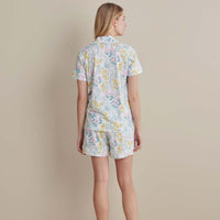 Cotton Modal Women's Shorts Set - Spring Garden, M,Spring Garden