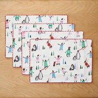 Seasonal Printed Placemats, Set of 4 - Penguins,Penguins