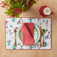 Seasonal Printed Placemats, Set of 4 - Penguins,Penguins