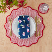 Seasonal Printed Napkins, Set of 4 - Festive Mugs,Festive Mugs