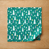Seasonal Printed Napkins, Set of 4 - Frosty Trees,Frosty Trees