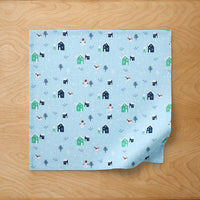 Seasonal Printed Napkins, Set of 4 - Village Snowman,Village Snowman