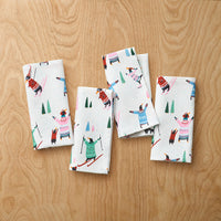 Seasonal Printed Napkins, Set of 4 - Penguins,Penguins