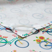 Seasonal Printed Tea Towels, Set of 2 - Bouquet & Bicycle,Bouquet & Bicycle