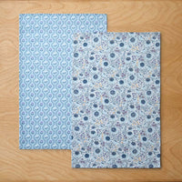 Seasonal Printed Tea Towels, Set of 2 - Floral & Butti,Floral & Butti