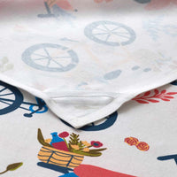 Seasonal Printed Tea Towels, Set of 2 - Wheels,Wheels
