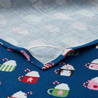 Seasonal Printed Tea Towels, Set of 2 - Festive Mugs,Festive Mugs