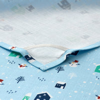 Seasonal Printed Tea Towels, Set of 2 - Village Snowman,Village Snowman