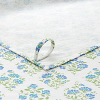 Mix & Match Printed Cotton Tea Towels, Set of 2 - Blue Green,Blue & Green