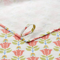 Mix & Match Printed Cotton Tea Towels, Set of 2 - Coral Red,Coral & Red