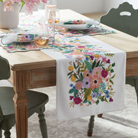 Garden Party Table Runner - Pink, 16 in. x 108 in.,Pink