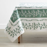 Climbing Vines Tablecloth - Green, 70 in. x 120 in.,Green