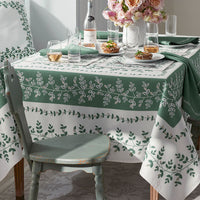 Climbing Vines Tablecloth - Green, 70 in. x 120 in.,Green