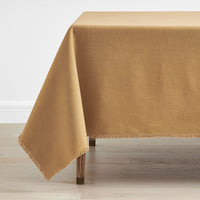 Solid Fringe Tablecloth - Amber, 70 in. x 90 in.,Amber