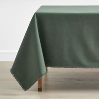 Solid Fringe Tablecloth - Moss Green, 70 in. x 90 in.,Moss Green