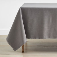 Solid Fringe Tablecloth - Stone, 70 in. x 90 in.,Stone