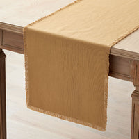 Solid Fringe Table Runner - Amber, 16 in. x 108 in.,Amber